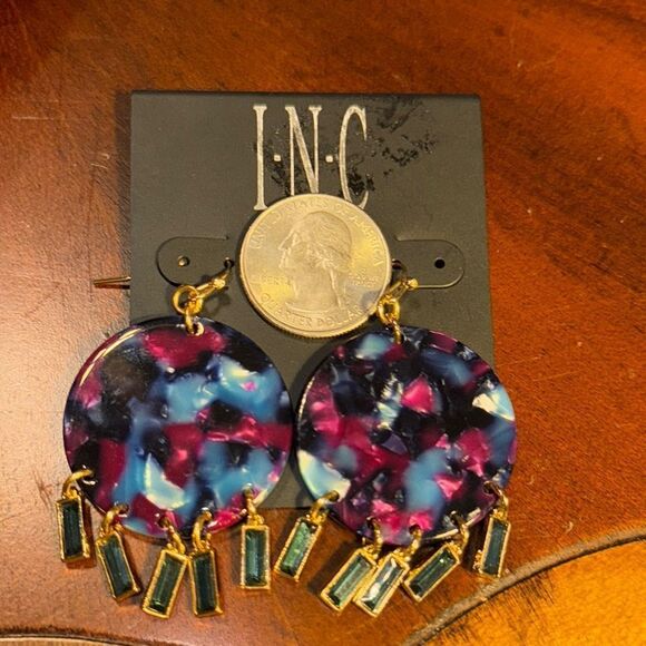 INC International Concepts Colorful Dangle Earrings - Picture 3 of 3